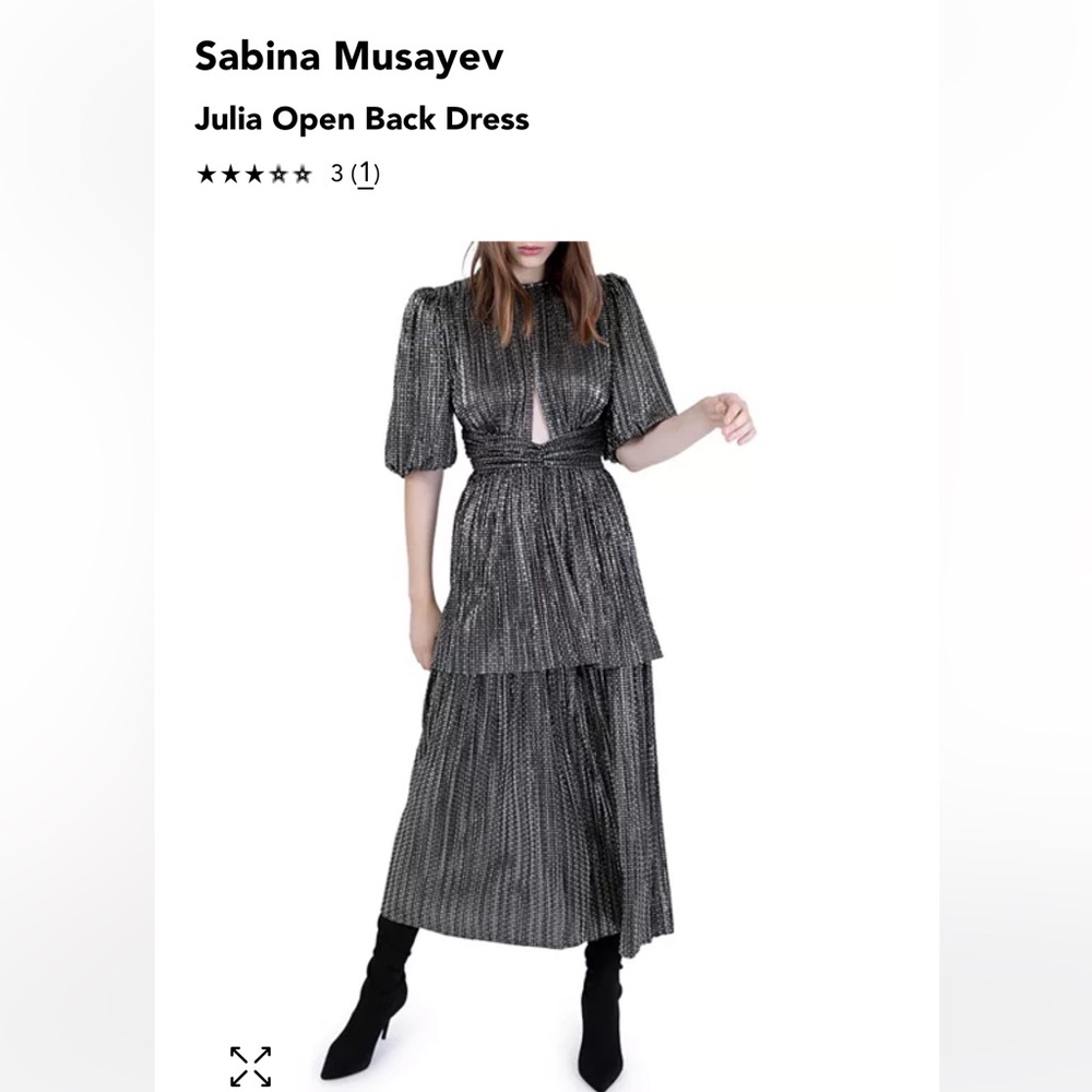Stylish Black Cocktail Dress from Designer Sabina Musayev- NEVER WORN NWT